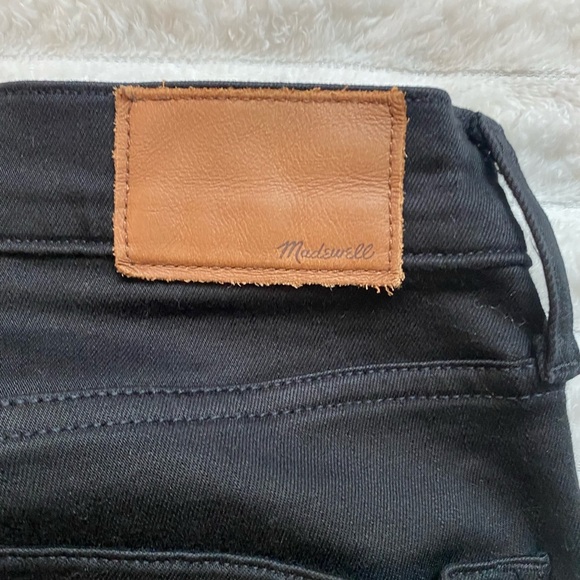 Madewell Women's Raw Hem Black Skinny Jeans - Picture 7 of 8